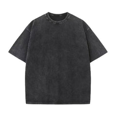 High Quality Oem Custom Washed Heavyweight Tshirt Dtg Oversized T-Shirt Men'S Graphic Acid Wash Vintage Custom T Shirt Tees