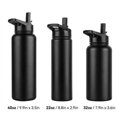 Wholesale 32oz Insulated Stainless Steel Water Bottle, Double Wall Vacuum Wide Mouth Sports Flask with Flip Lid, BPA Free