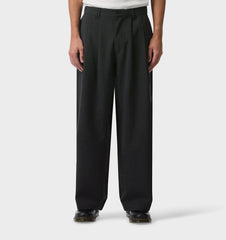 Albert Pleated Pant - Charcoal
