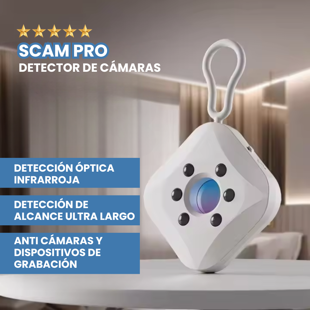 ¡EXCLUSIVO! SCAM PRO® | DETECTOR DE CÁMARAS INFRARROJO