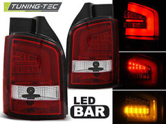 LED BAR TAIL LIGHTS RED WHIE fits T5 04.03-09