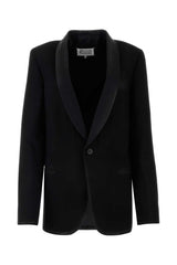 Maison Margiela Black Gabardine Blazer