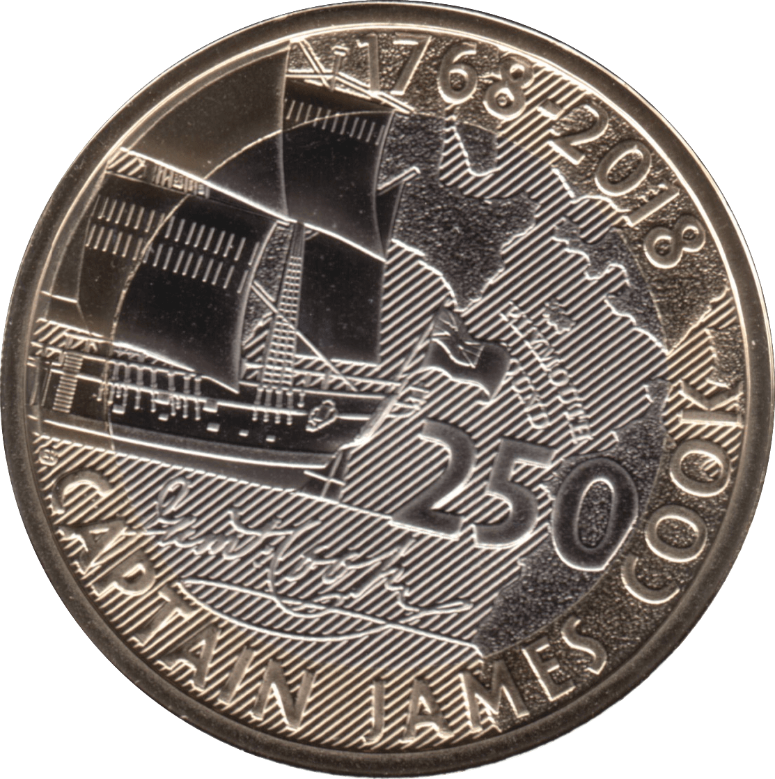 2018 TWO POUND £2 CAPTAIN JAMES COOK BRILLIANT UNCIRCULATED BU - £2 BU - Cambridgeshire Coins