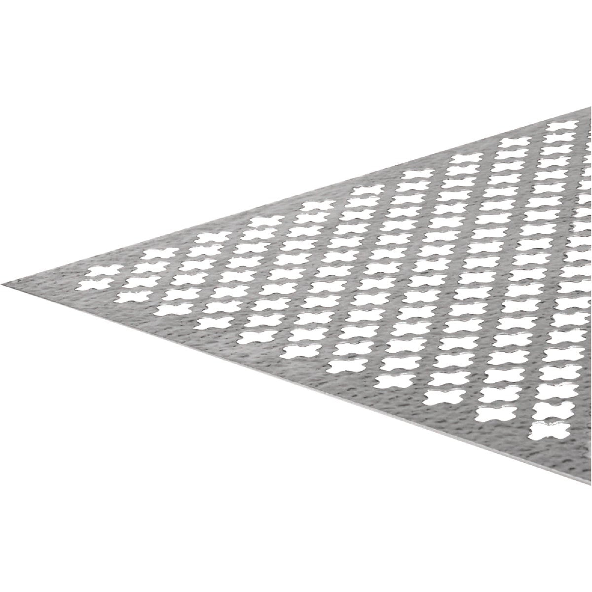 Image of Hillman SteelWorks 0.020 In. x 24 In. x 36 In. Aluminum Silver Cloverleaf Decorative Sheet