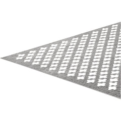 Image of Hillman SteelWorks 0.020 In. x 24 In. x 36 In. Aluminum Silver Cloverleaf Decorative Sheet