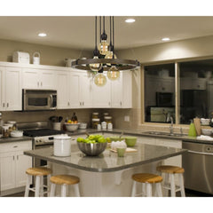 60W X 5 Martos Metal/Wood Chandelier. (Edison Bulbs Included) By Cal Lighting | Chandeliers | Moidshstore