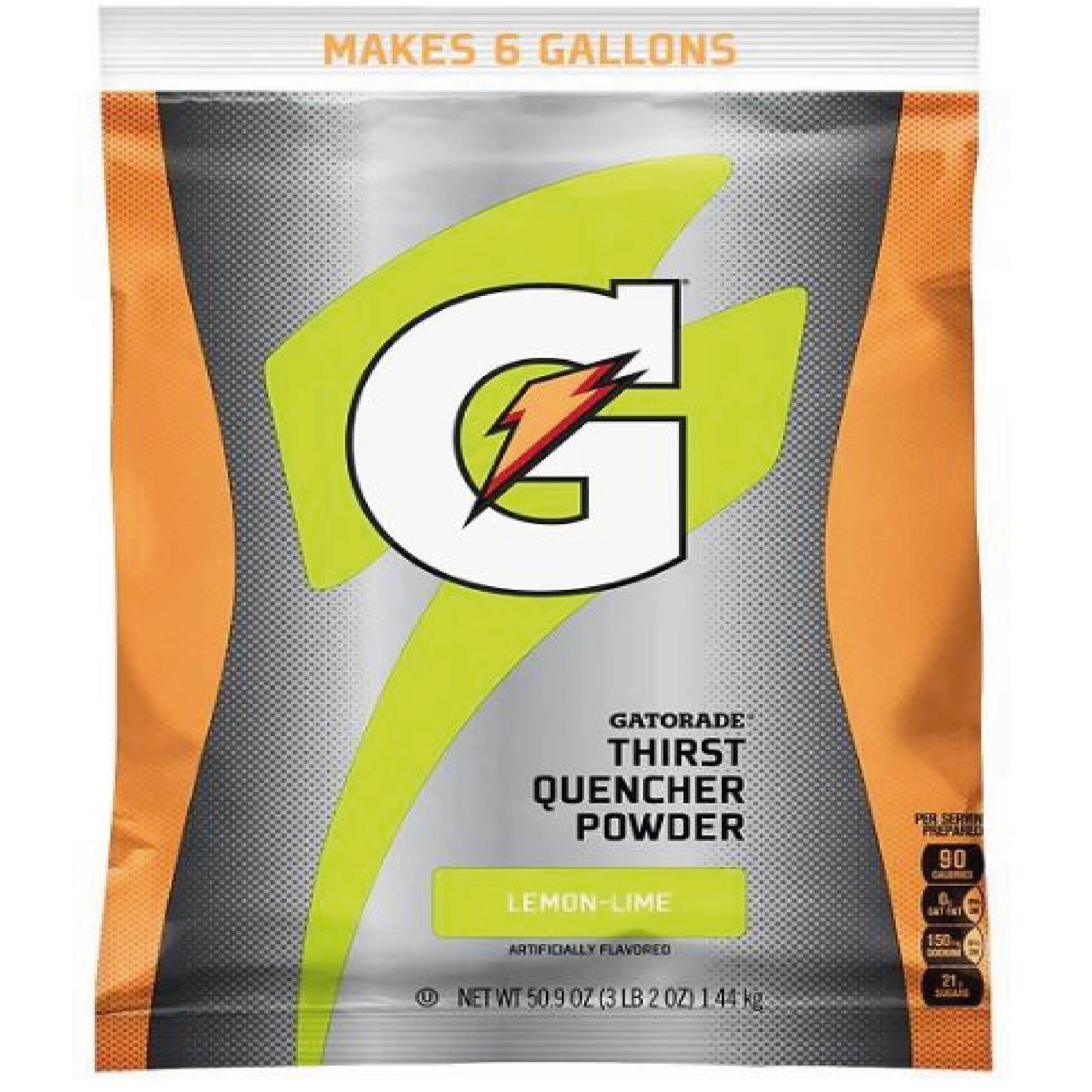 Gatorade Polvo para preparar bebida hidratante 6 galones sabor lima