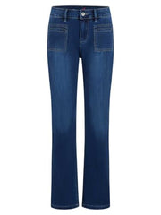 Buena Vista Stella Zip Straight Stretch Denim Dark Blue 2410-B5900 on sale
