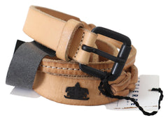 Scervino Street Slim Leather Logo Buckle Women's Women's Belt