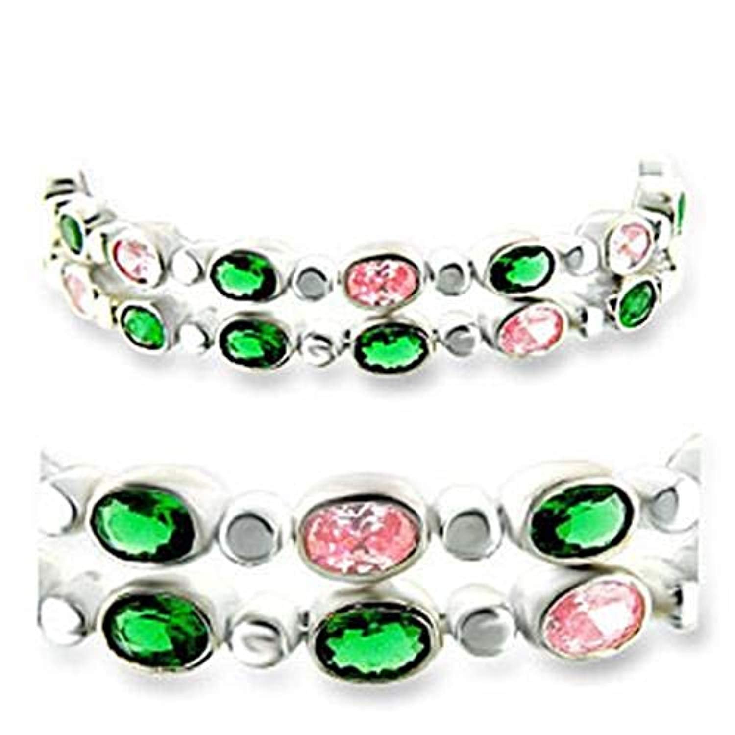 WildKlass 925 Sterling Silver Bracelet High-Polished Women AAA Grade CZ Multi Color-WildKlass Jewelry