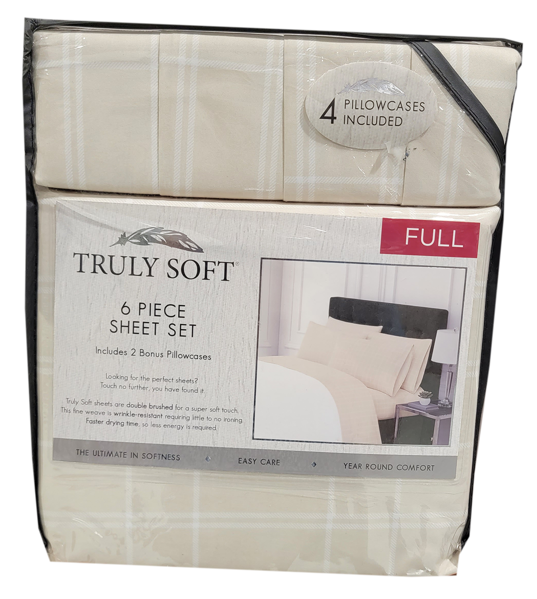 Truly Soft 6 Piece Sheet Set, Crème, FULL