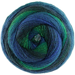 LANA GROSSA Gomitolo Versione | Wicking yarn with color gradient | Hand knitting yarn made of 60% virgin wool & 40% polyacrylic | 200g wool for knitting & crocheting | 700m yarn on sale
