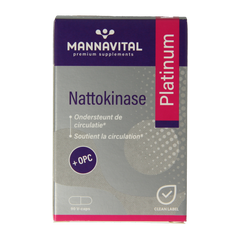 Mannavital Nattokinase platinum 90.00 Vegetarische capsules