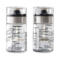 2 mélangeurs pour sauce à salade en verre Betty Bossi