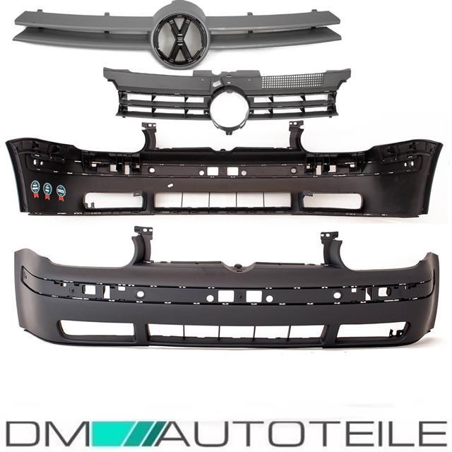 Set für VW Golf 4 IV Stoßstange vorne grundiert +Kühlergrill innen außen 3tlg