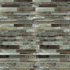 Elida Ceramica Shimmering Lights 12-in x 12-in Glossy Glass Linear Wall Tile (0.95-sq. ft/ Piece)