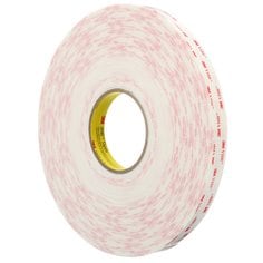 3M™ VHB™ Tape 4945, White, 1 in x 36 yd, 45 mil, Small Pack, 2 rolls per
case