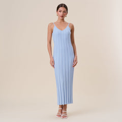 Rib-knit cami dress