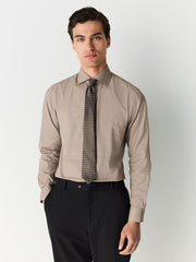 Buy Neutral Brown Slim Fit Slim Fit Smart Shirt, Tie, Pocket Square and Cufflink Pack from Next USA