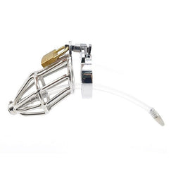Cock Cage With Cum Through Catheter Tube By Bdstyle - Male Chastity