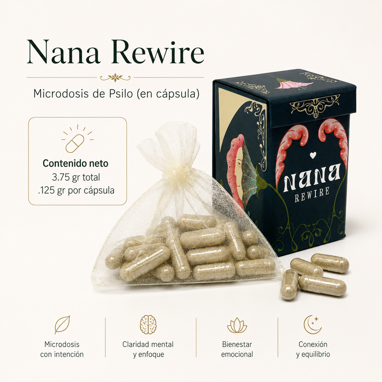 Nana Rewire / Microdosis de Psilo (en cápsula).