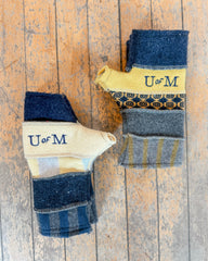 U of M Wool Fingerless Mittens