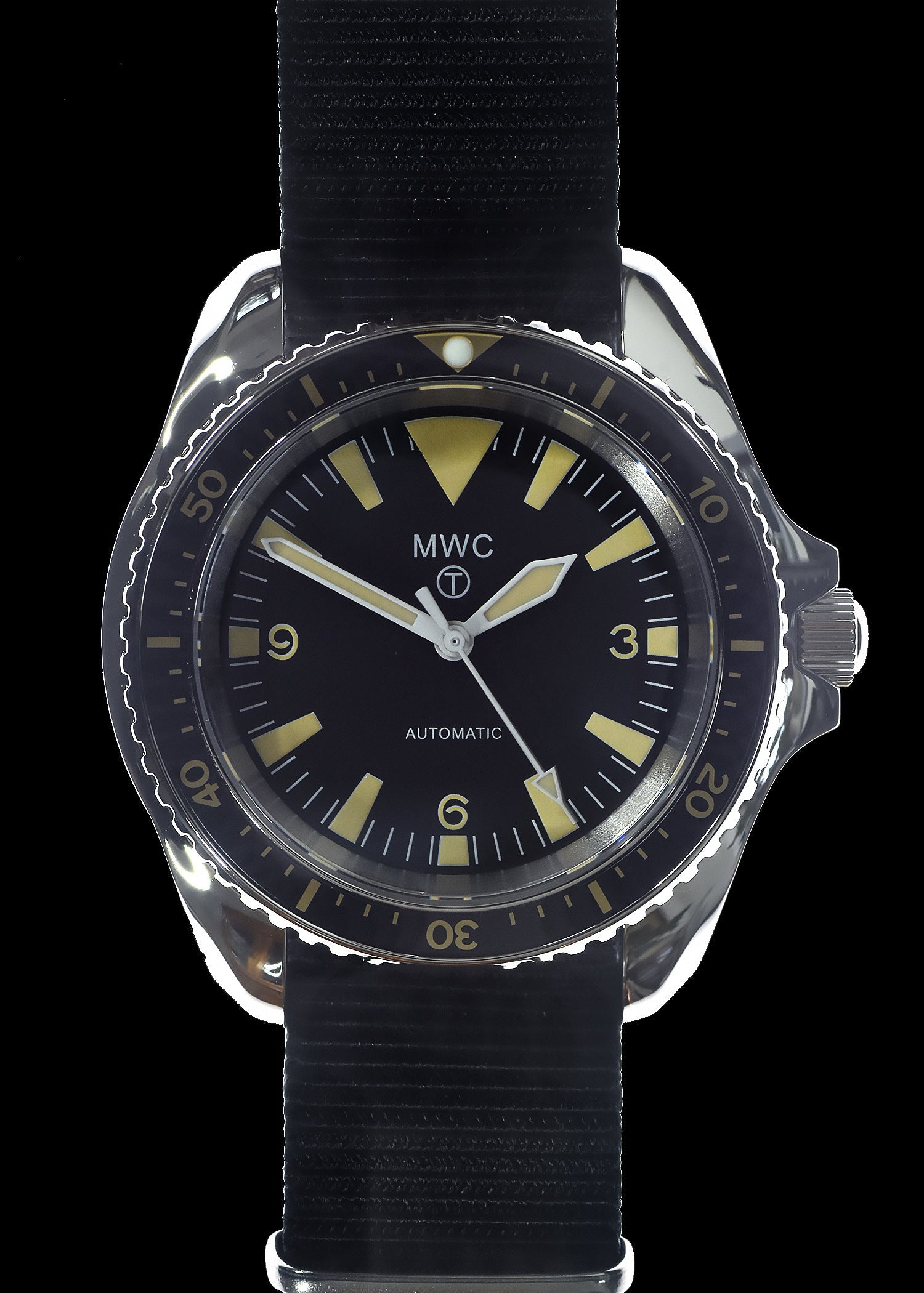 MWC 1970s Pattern Automatic Military Divers Watch with Chromed Case and Sapphire Crystal - Limited Edition of 250 Pieces - Ex Photographic Sample Reduced to Clear