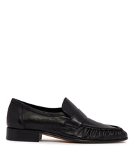 Black Soft Leather Loafers