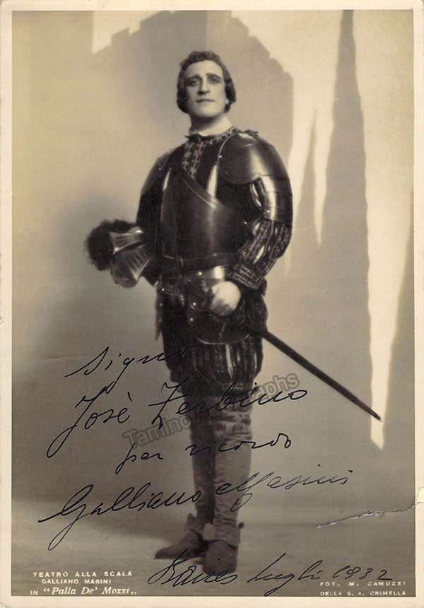 Masini, Galliano - Signed Photograph in Palla de Mozzi World Premiere