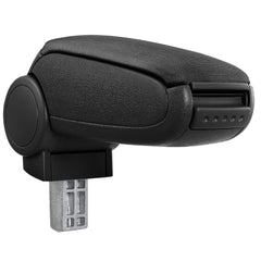 Accoudoir central pour Citroën Nemo / Peugeot Bipper / Fiat Fiorino III / Fiat Qubo avec compartiment rembourré textile noir 03_0000416 - Helloshop26