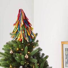 Hand Felted Fringe Tassel Tree Topper CYS155