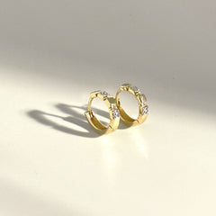Zivia Hoops Ohrringe • 8k Echtgold