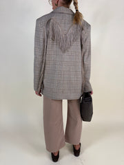 Giacca frangia Camilla | Check I PREORDINE