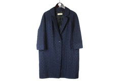 Paul Smith Coat 3/4 Sleeve Women's 44 navy blue authentic classic made in Portugal luxury streetwear jacket