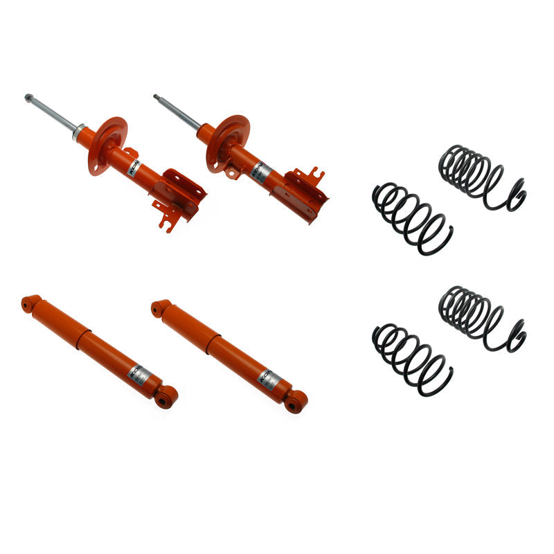 KONI, STR.T Kit passend für Opel Astra H Limousine/Hatchback 2004-2009 - 35/35mm - VA-Last 961kg- (1120-2092), Stahl, Orange
