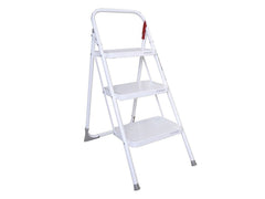 Escalera Blanca 3 Peldaños con Agarradera – Rolser