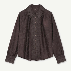 GUSTAV - BLOES - ILSA - SHIRT - CHOCOBROWN