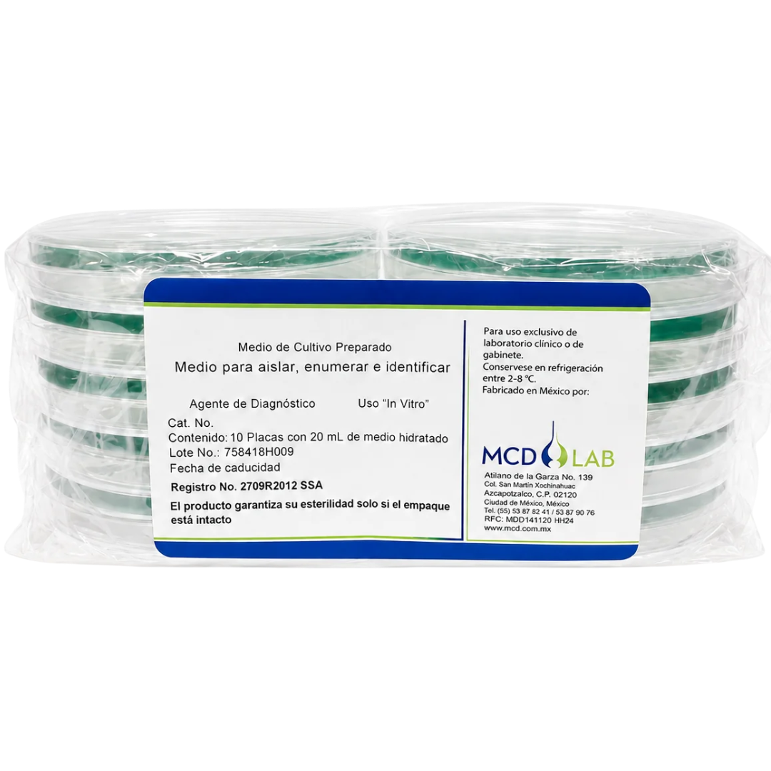 Agar Sangre con Azida Pqte/10 Placas