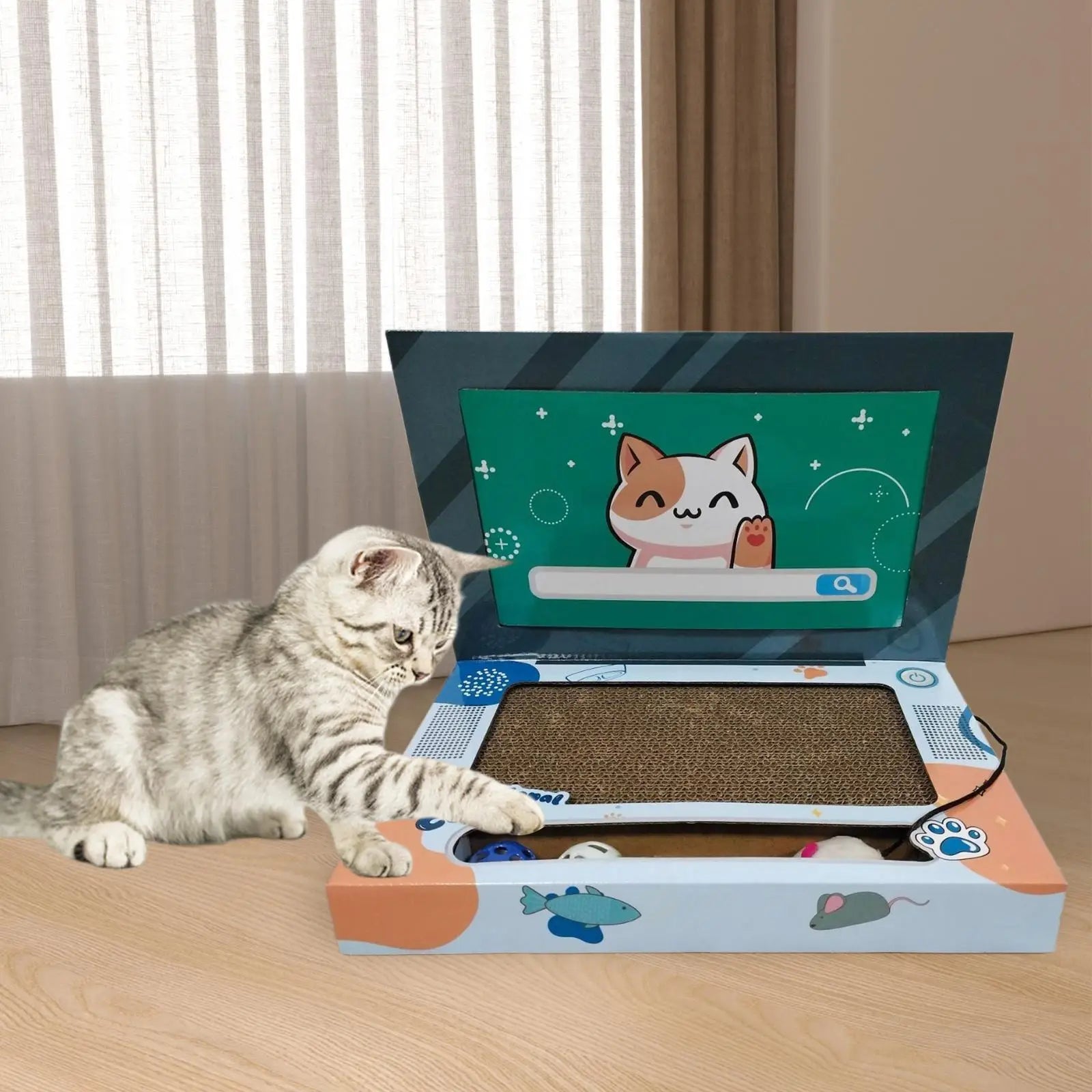 Laptop Shaped Cat Scratcher