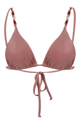 Palermo Slide Tri Bikini Top Mocha