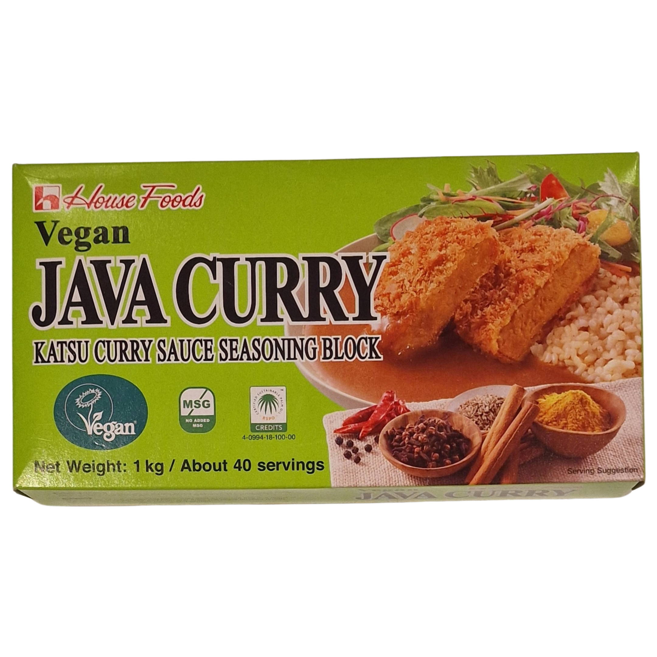 Curry Block Japanese Vegan HOUSE FOODS (1 kg.)