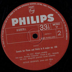 Wolfgang Amadeus Mozart / Johannes Brahms - Arthur Grumiaux - Grumiaux Musiziert Mit Grumiaux (LP, Album, Mono)-LP-Philips-Vinyleers