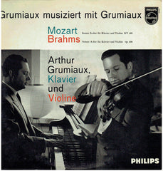 Wolfgang Amadeus Mozart / Johannes Brahms - Arthur Grumiaux - Grumiaux Musiziert Mit Grumiaux (LP, Album, Mono)-LP-Philips-Vinyleers