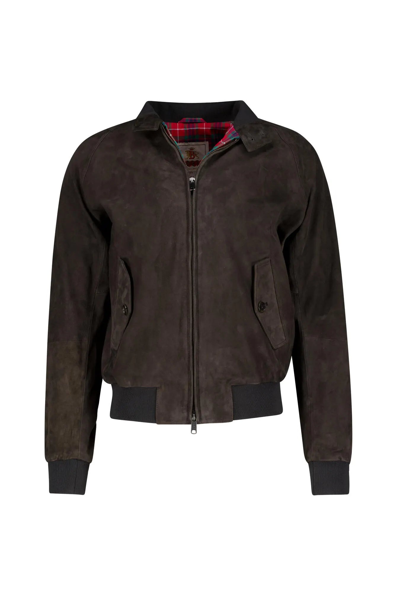 Lederjacke Slim Fit mit Stehkragen