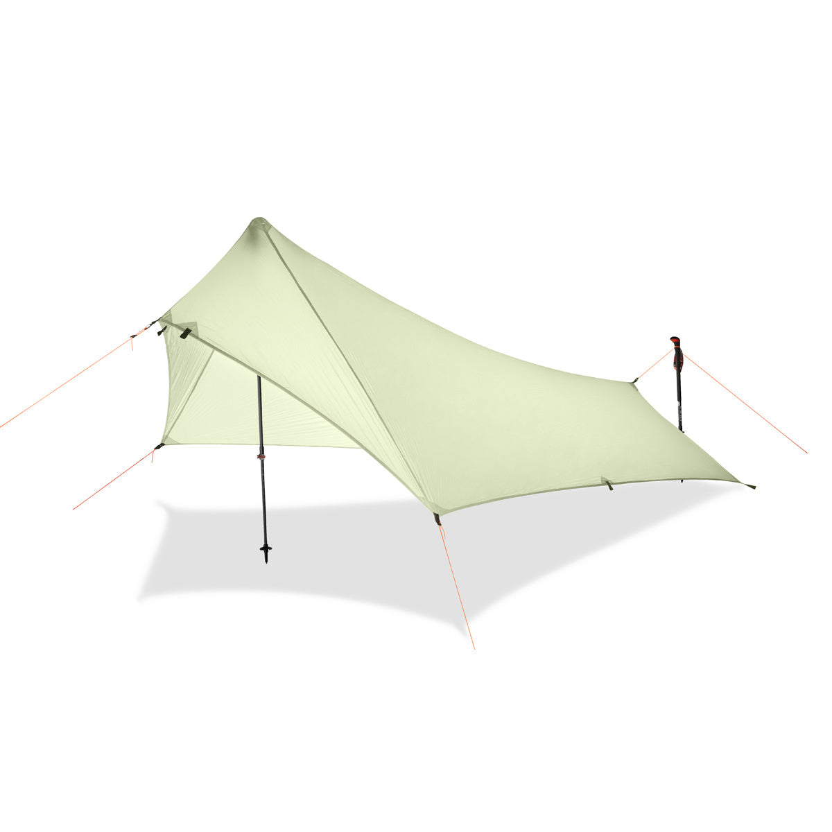 Waterproof nylon tarp for 1 person - poles, 4 seasons