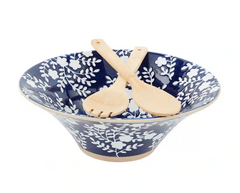 Mud Pie Blue Indigo Serving Bowl Set - Eden Lifestyle