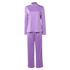 Cosplay Costume Linda Ann Droid(2026) TV Cosplay Tenue Violette Femme