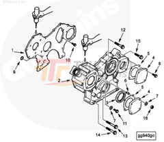 Cummins 4900317 Front Cover - Truck To Trailer