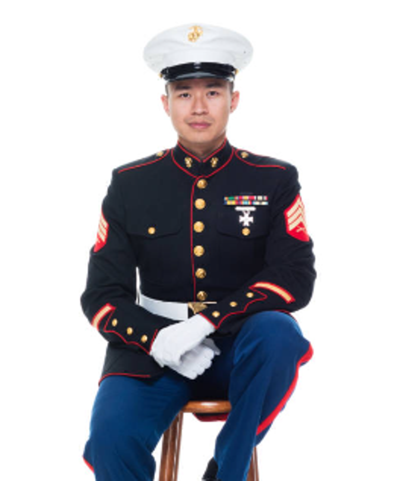 do you wear shooting badges with dress blue alphas USMC Uniform Guide A-Line Skirts satin charmeuse COLOR:Navy/Blue Multi –