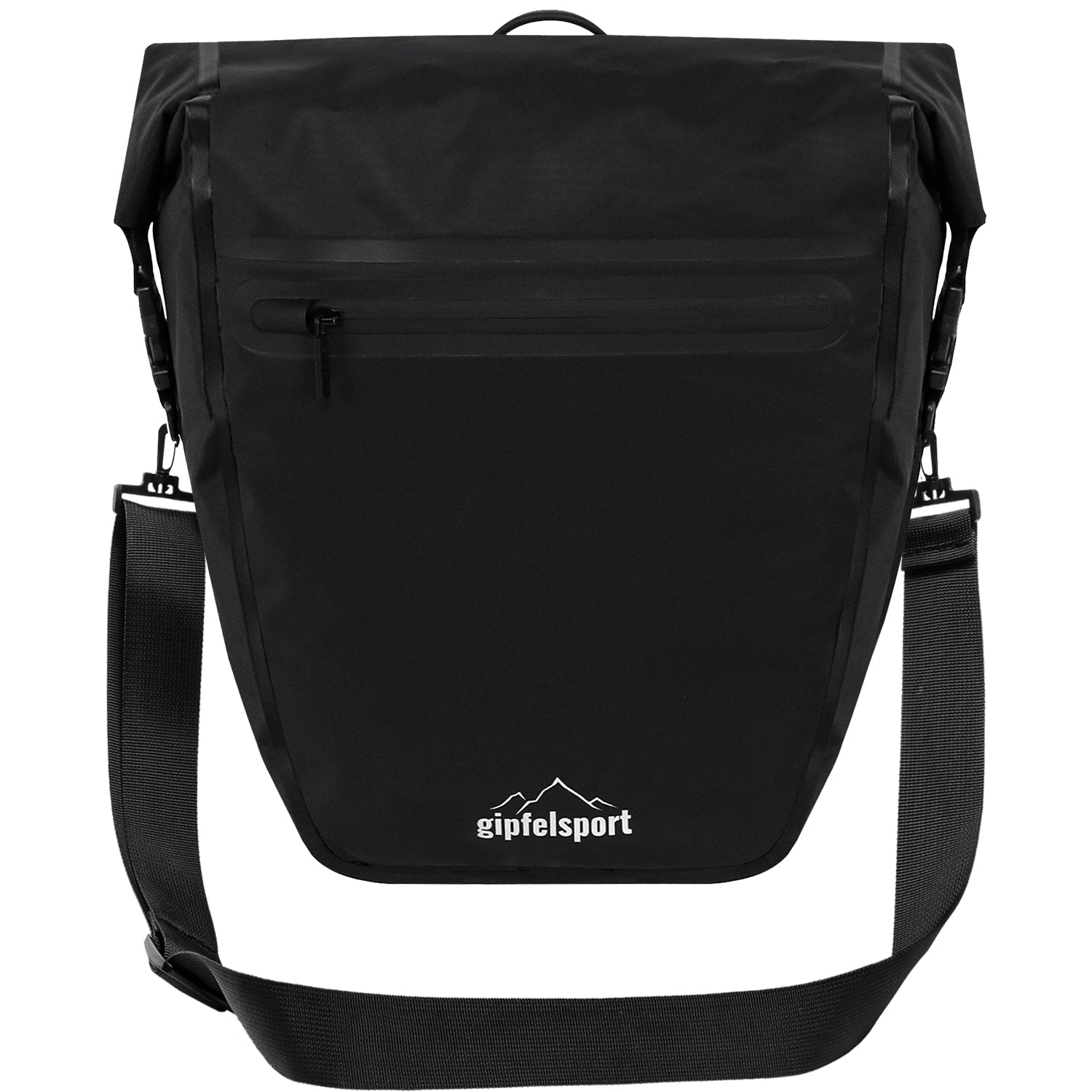 Fahrradtasche für Gepäckträger - 100% wasserdicht Schwarz